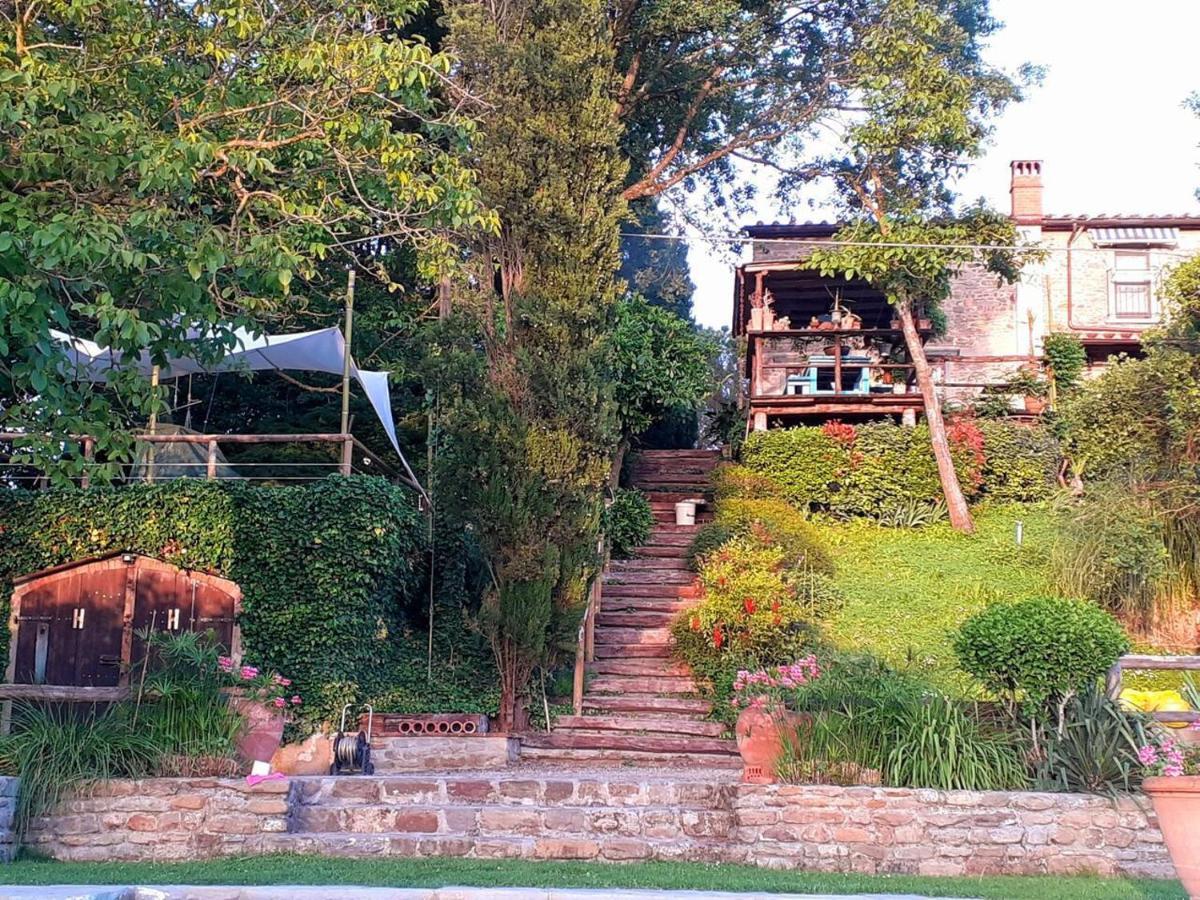 Tuscan Hills Near Florence - Stone House Vicchio Exteriör bild